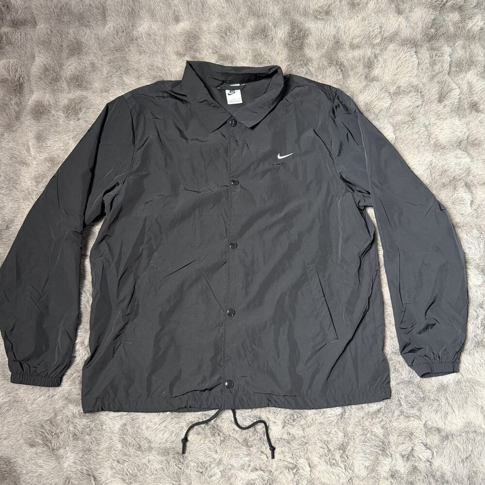 Nike Sportswear Coaches Jacket Mens Size Large Black